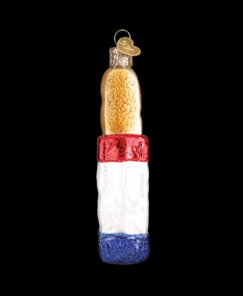 Old World Christmas<Noel Eternel Baguette Ornement En Verre Souffle A La Bouche