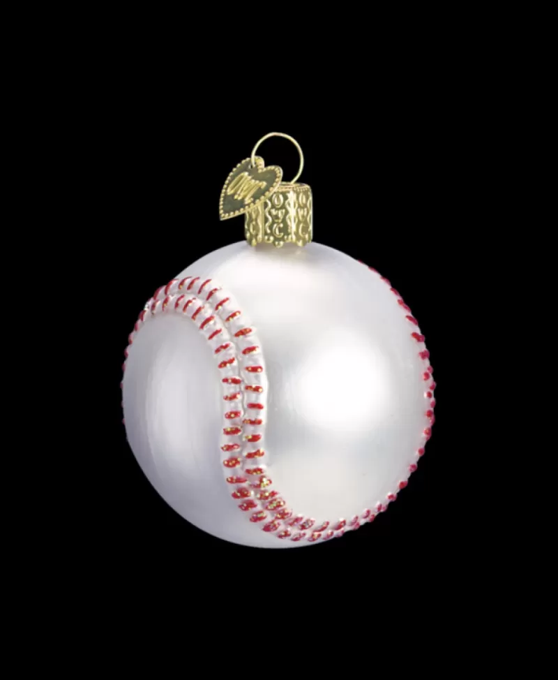 Old World Christmas<Noel Eternel Balle De Baseball Ornement De Verre Souffle