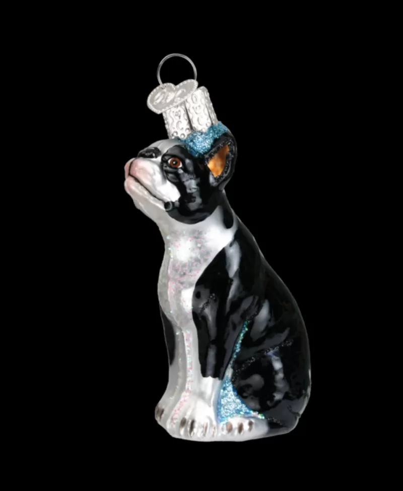 Old World Christmas<Noel Eternel Boston Terrier, Ornement Chien En Verre