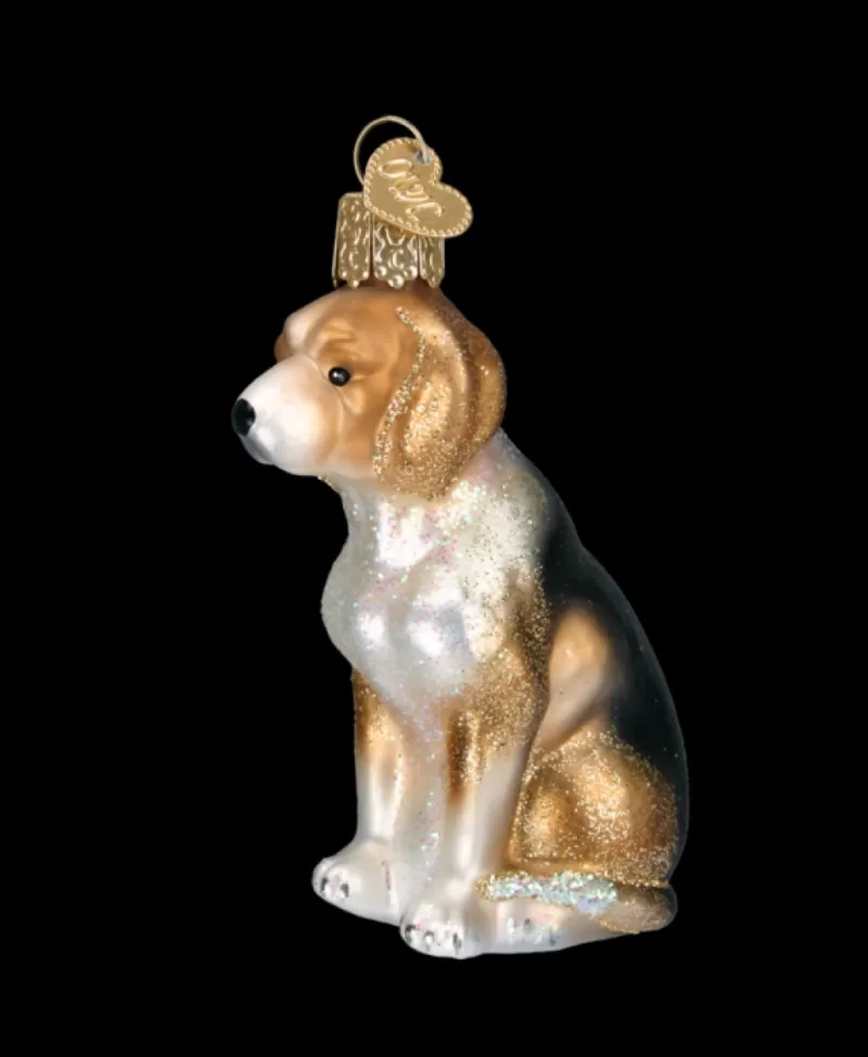 Old World Christmas<Noel Eternel Chien Beagle Ornement De Verre Souffle