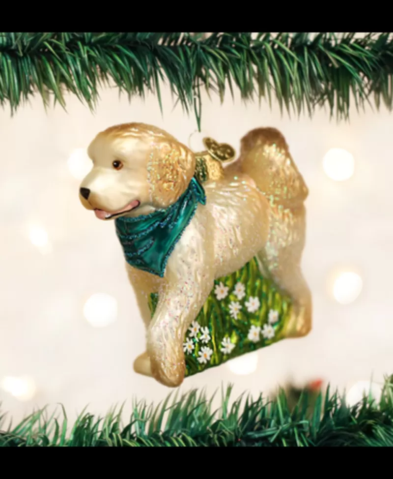 Old World Christmas<Noel Eternel Chien Doodle Ornement En Verre