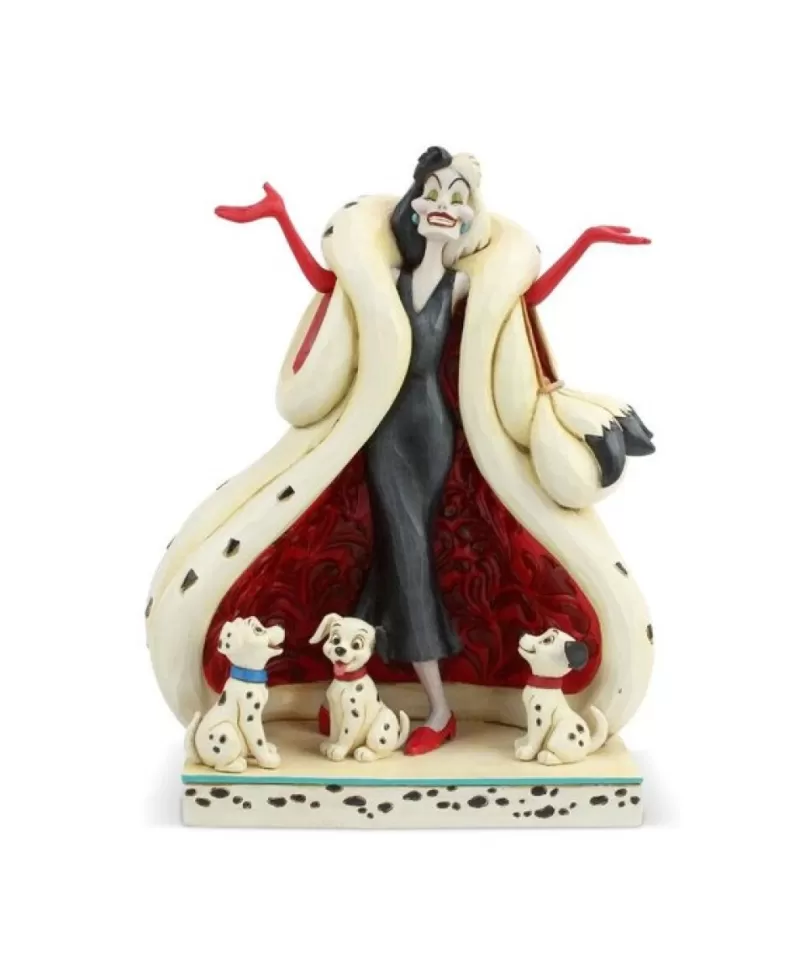 Collection Jim Shore<Noel Eternel Cruella Devil Avec Les Chiots - Disney Traditions