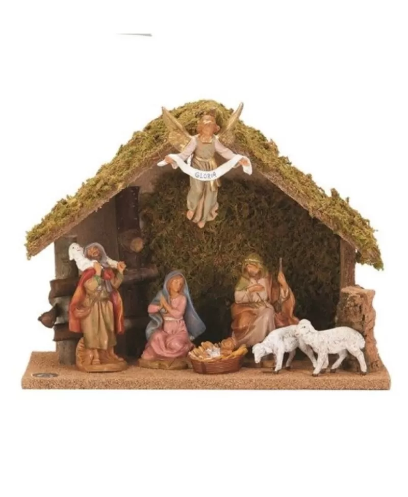 Fontanini, Figurines De Nativité<Noel Eternel Etable Avec 7 Figurines De Nativité 5" Fontanini