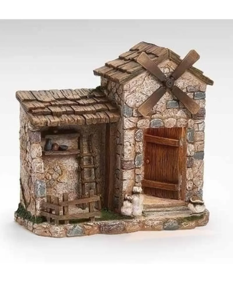 Crèches<Noel Eternel Ferme Resine Del 13" A Piles