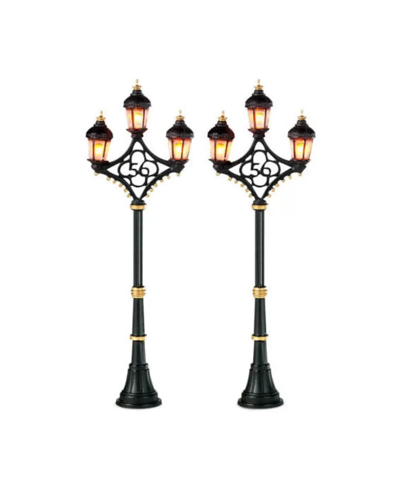 Accessoires De Village<Noel Eternel Fifty-Six Street Lights Ensemble De 2