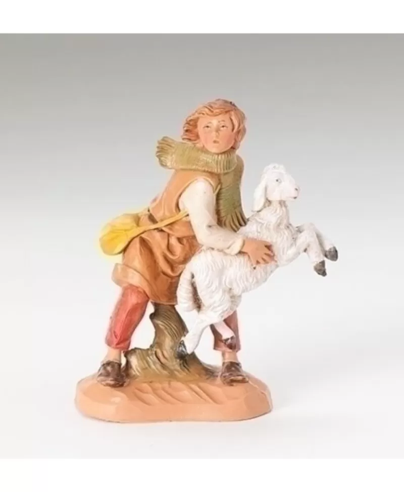 Fontanini, Figurines De Nativité<Noel Eternel Fontanini Collection 5'' Aaron Avec Mouton