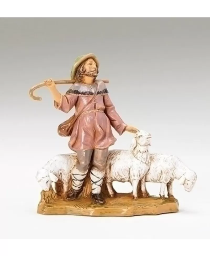 Fontanini, Figurines De Nativité<Noel Eternel Fontanini Collection 5'' Elijah Berger Avec Moutons