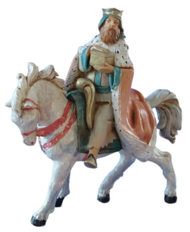 Fontanini, Figurines De Nativité<Noel Eternel Fontanini Roi Melchior A Dos De Cheval