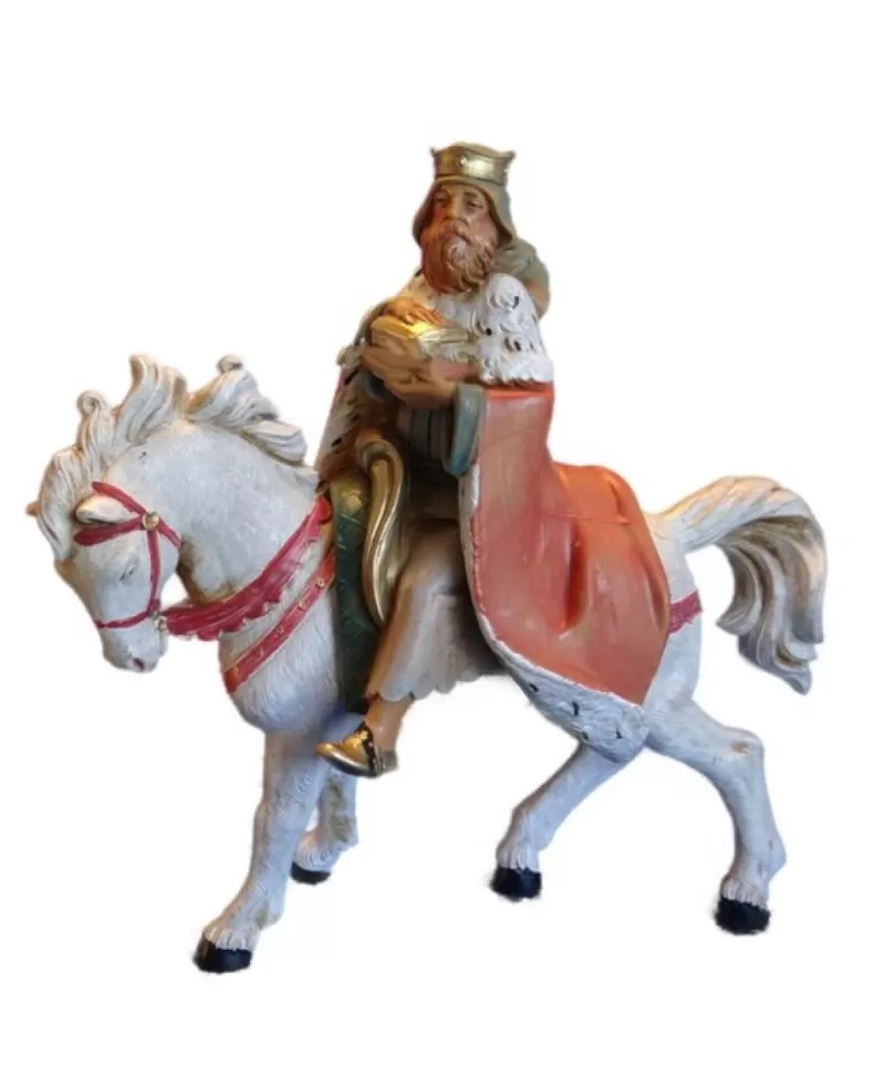 Fontanini, Figurines De Nativité<Noel Eternel Fontanini Roi Melchior A Dos De Cheval