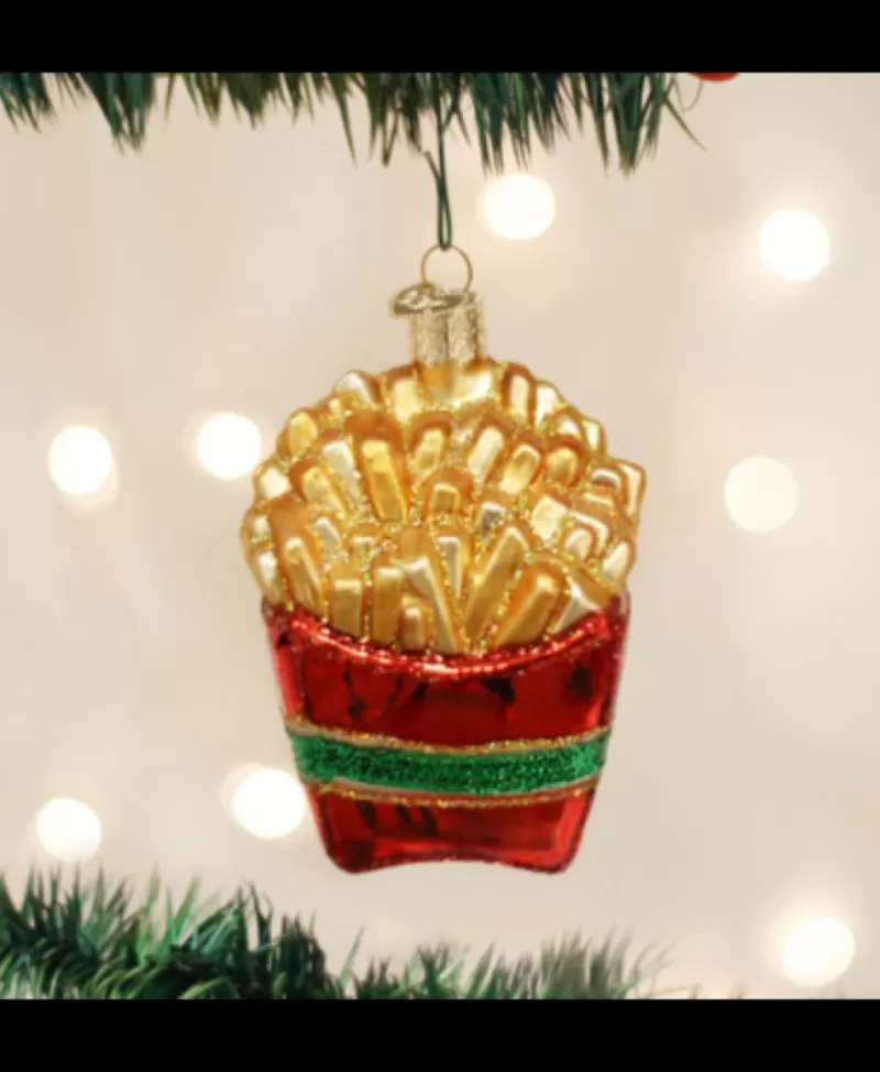 Old World Christmas<Noel Eternel Frites Ornement En Verre Souffle A La Bouche