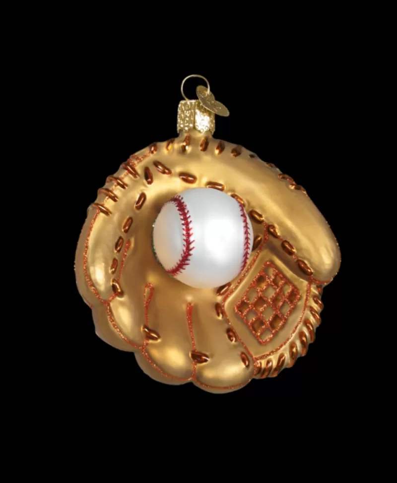 Old World Christmas<Noel Eternel Gant De Baseball Ornement En Verre