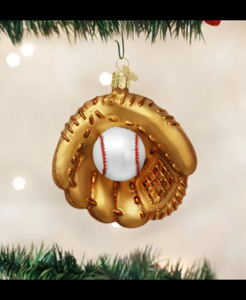 Old World Christmas<Noel Eternel Gant De Baseball Ornement En Verre