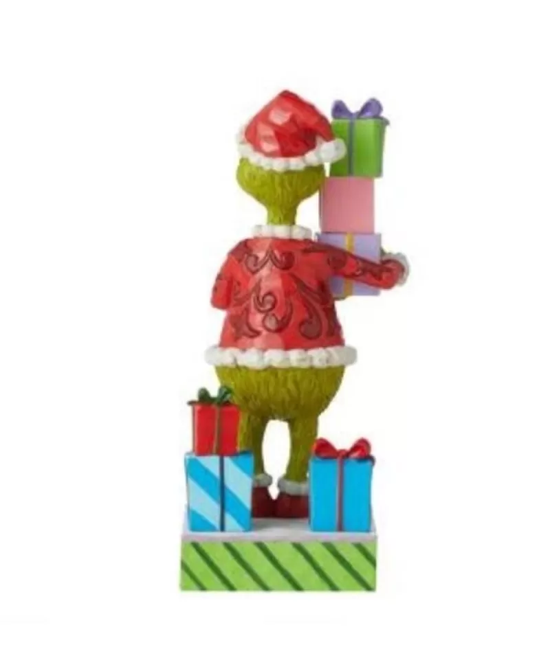 The Grinch<Noel Eternel Grinch Holding Presents 8"- Jim Shore