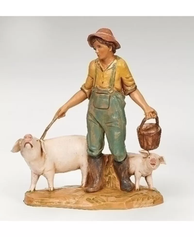 Fontanini, Figurines De Nativité<Noel Eternel Jedediah L'Eleveur De Cochon Pour Nativité Fontanini 5"