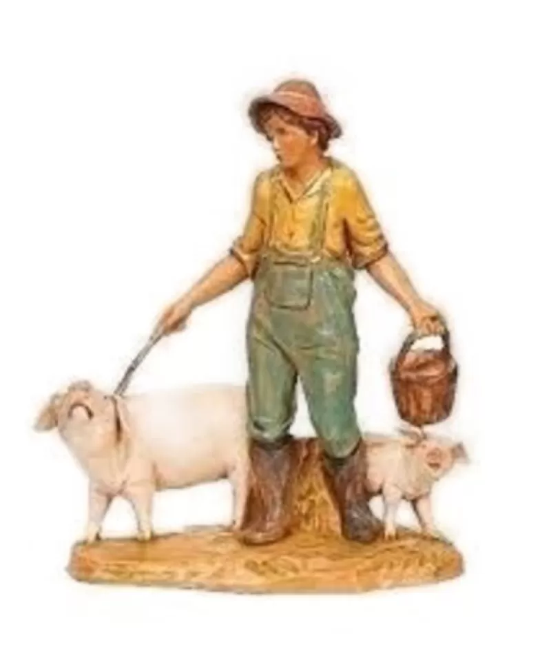 Fontanini, Figurines De Nativité<Noel Eternel Jedediah L'Eleveur De Cochon Pour Nativité Fontanini 5"