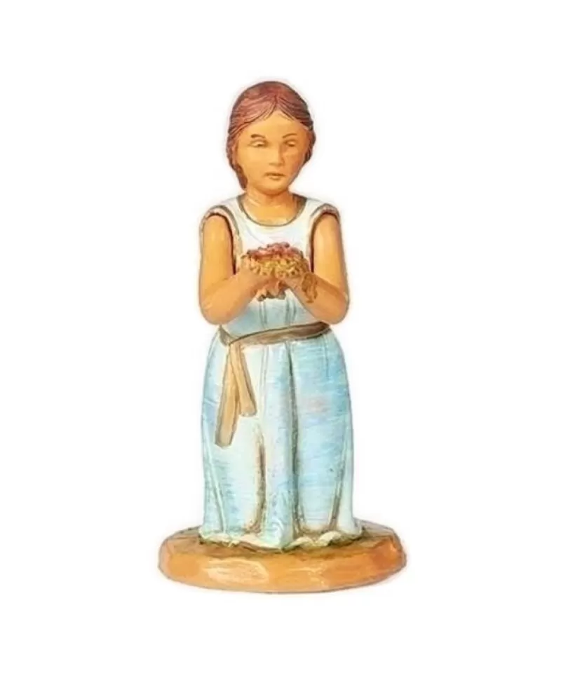 Fontanini, Figurines De Nativité<Noel Eternel Madeline Fillette Avec Roses Echelle 5" Fontanini