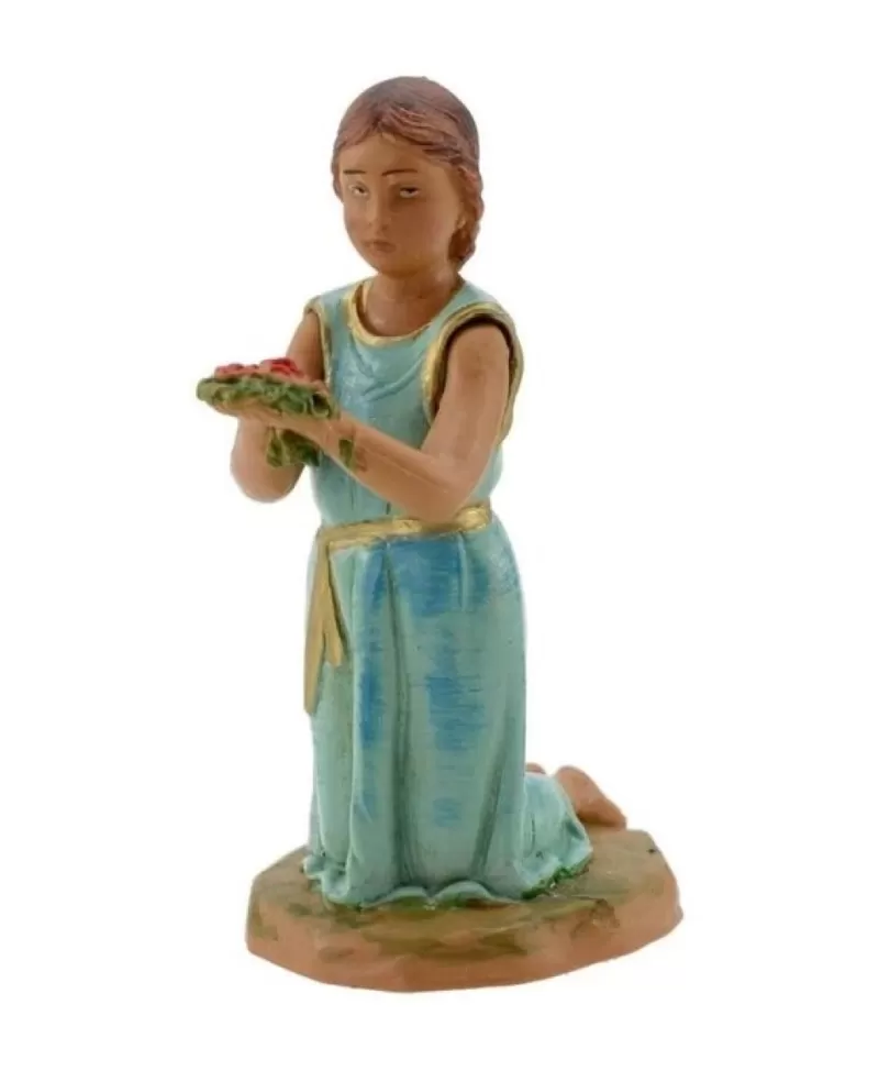 Fontanini, Figurines De Nativité<Noel Eternel Madeline Fillette Avec Roses Echelle 5" Fontanini