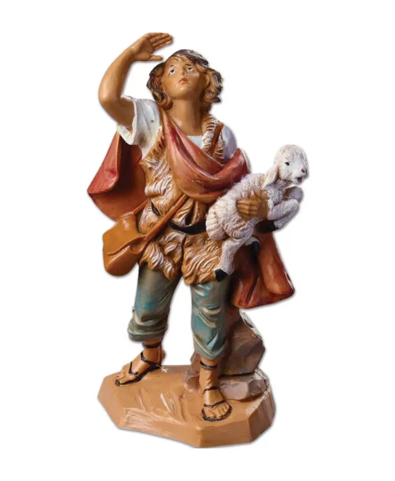 Fontanini, Figurines De Nativité<Noel Eternel Micah - Berger Avec Mouton Nativité 5" Fontanini