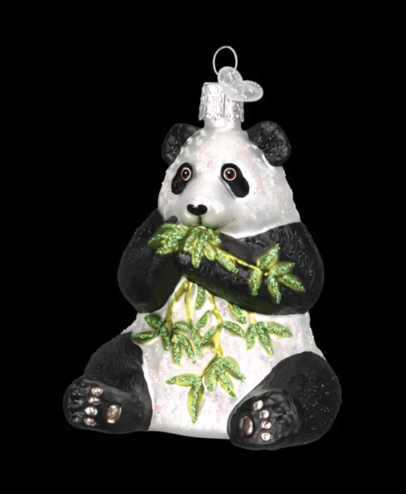 Old World Christmas<Noel Eternel Panda, Ornement De Verre Souffle A La Bouche