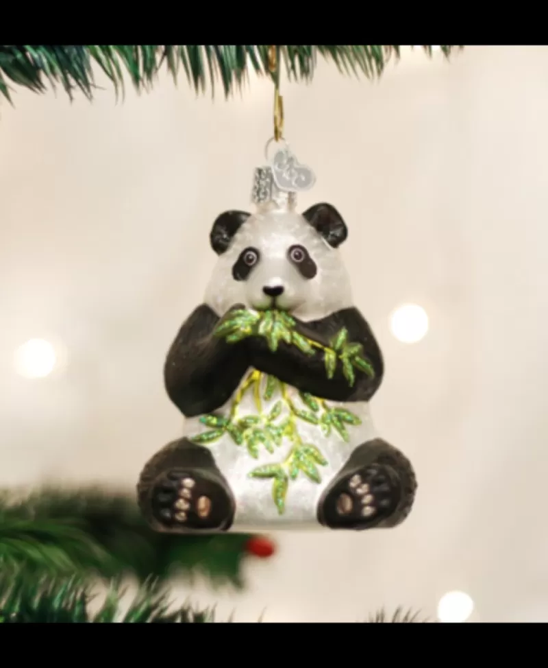 Old World Christmas<Noel Eternel Panda, Ornement De Verre Souffle A La Bouche