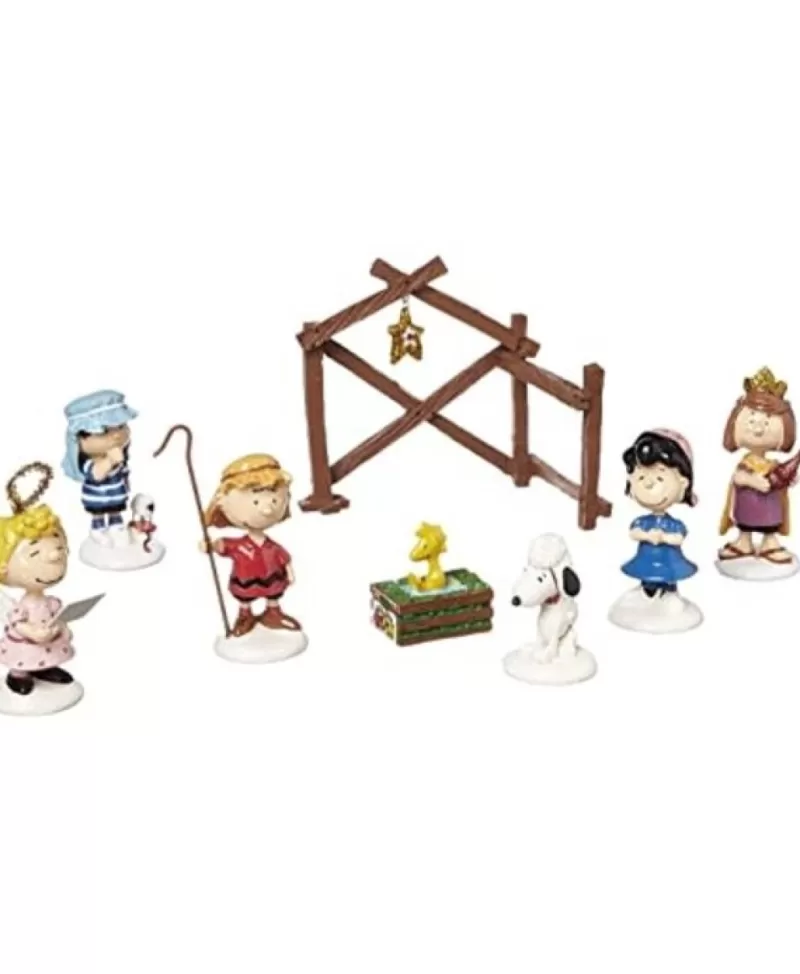 Peanuts<Noel Eternel Peanuts Nativity Ens/8 Par Enesco