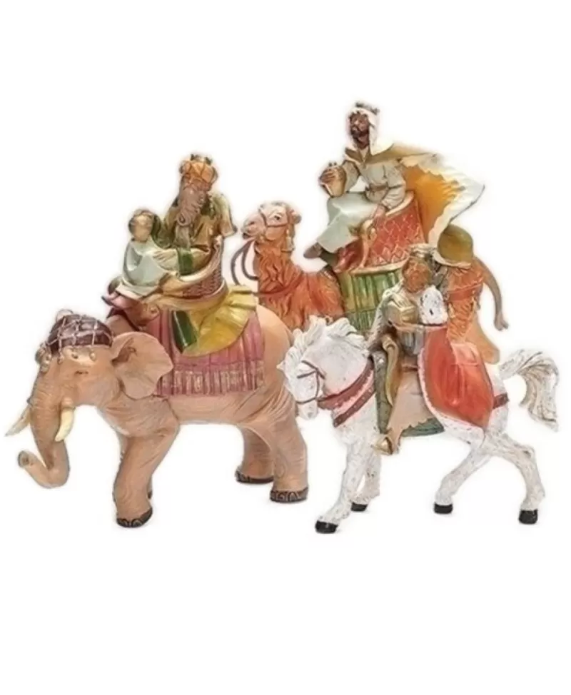 Fontanini, Figurines De Nativité<Noel Eternel Rois Mages Sur Animaux Kit Luxe Nativité 5'' Fontanini