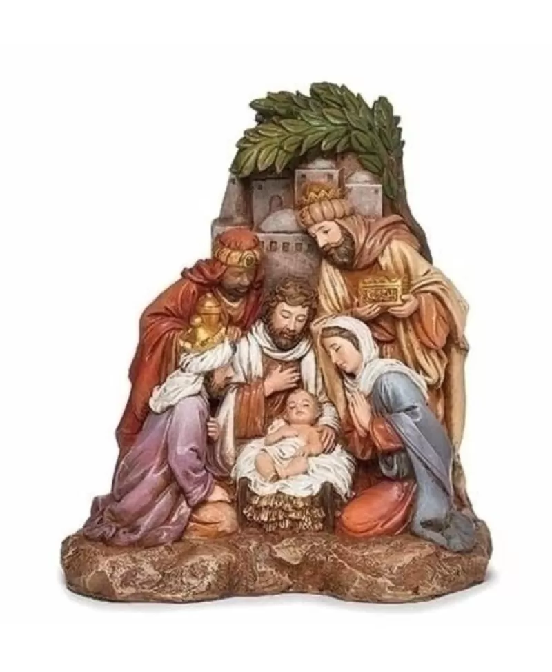 Crèches<Noel Eternel Scene Nativité Ville 12"