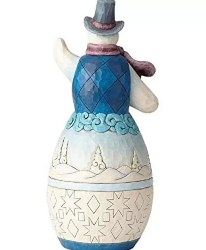 Collection Jim Shore<Noel Eternel Snowman With Winterscene - Jim Shore Heartwood Creek