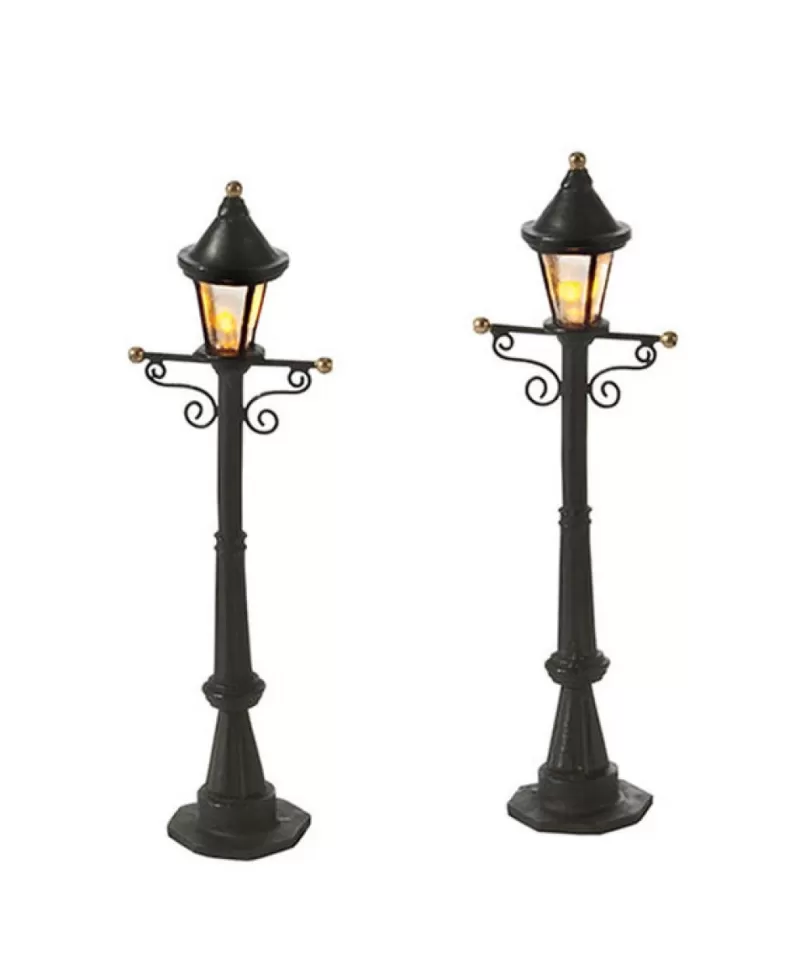 Accessoires De Village<Noel Eternel Uptown Street Lights Ensemble De 2