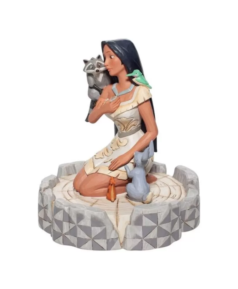 Collection Jim Shore<Noel Eternel White Woodland Pocahontas - Disney Traditions