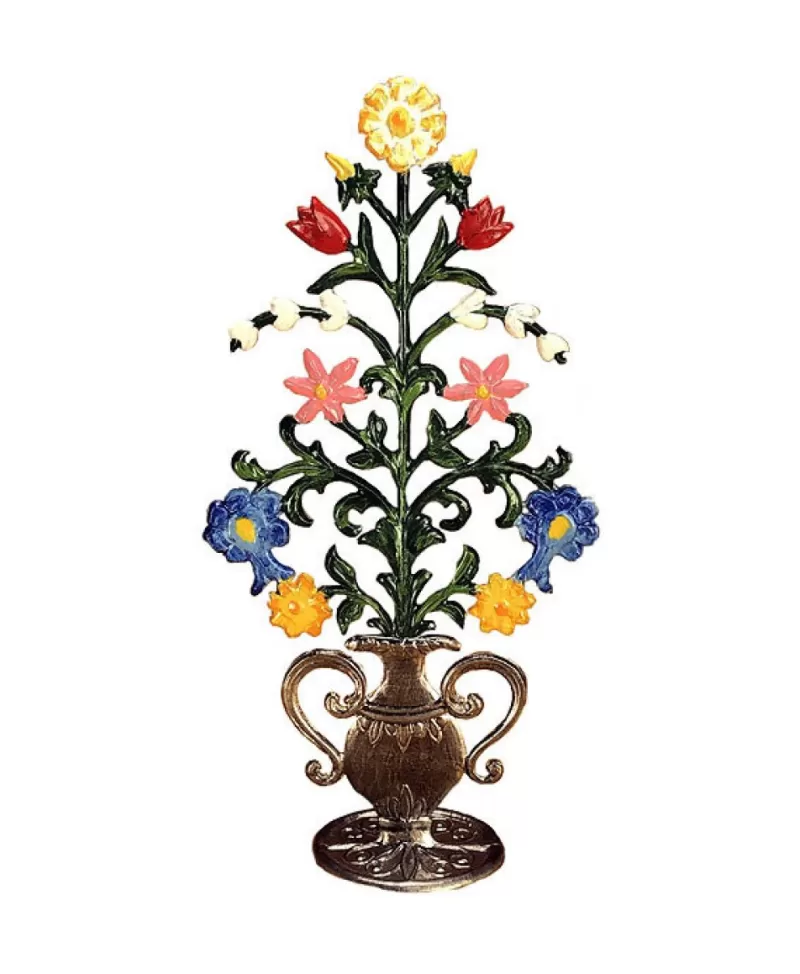 Étain Wilhelm Schweizer<Noel Eternel Wilhelm Schweizer Fleurs En Vase Étain Bavarois 3.5"H