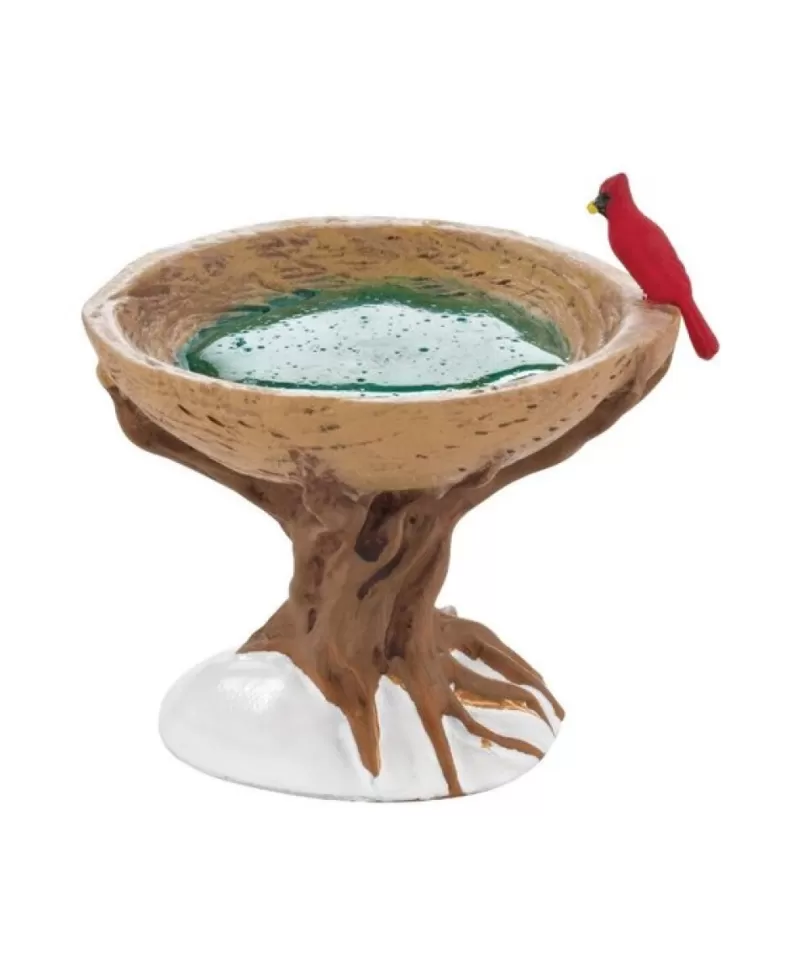 Accessoires De Village<Noel Eternel Woodland Bird Bath - Village Cross Product